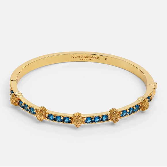 Kurt Geiger Jewelry - Kurt Geiger London Signature Eagle Blue Crystal Bracelet New